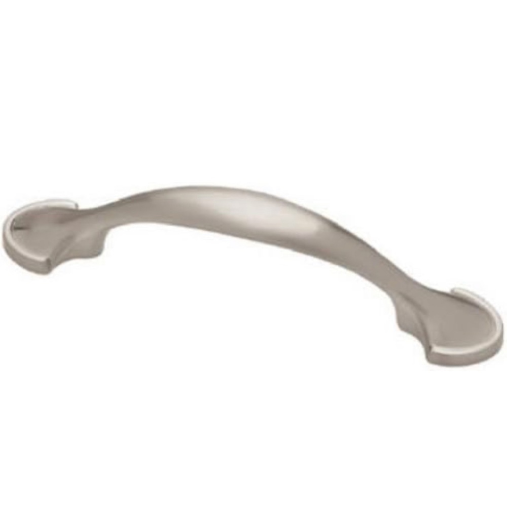 Liberty Satin/Brushed Nickel 3'' Drawer Pulls, Set of 4